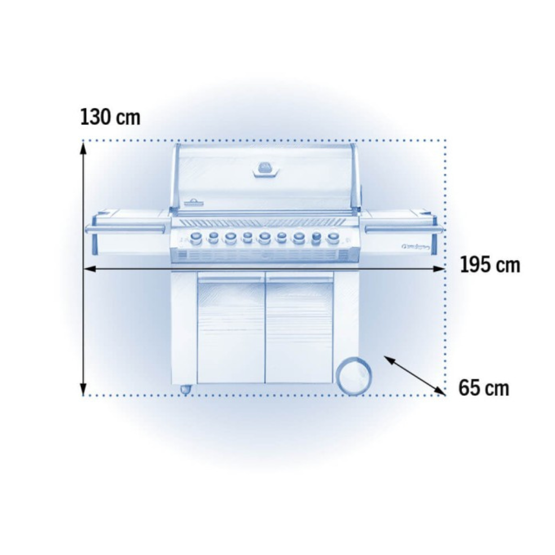 Napolean Prestige Pro 665 Gas Grill with Rear & Side Infrared Burner