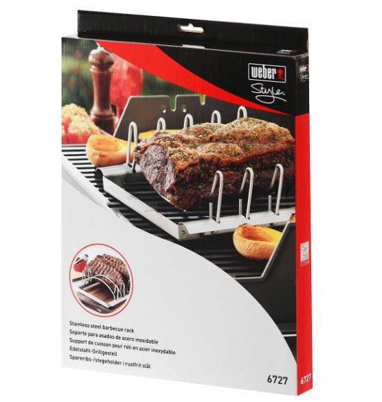 Stainless Steel Rib Roast Rack - BBQ Warehouse - 1
