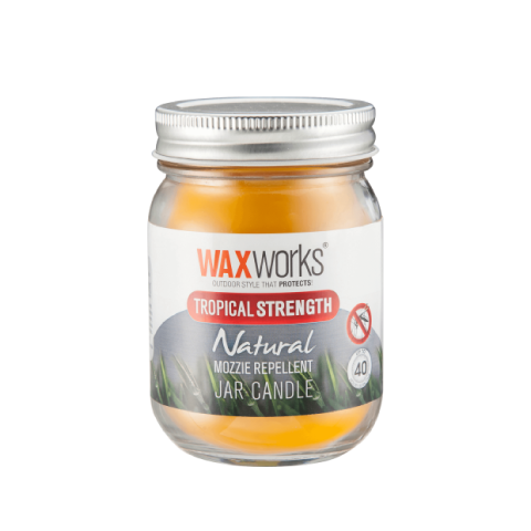 TROPICAL STENGTH CITRONELLA CANDLE JAR 11.5CM