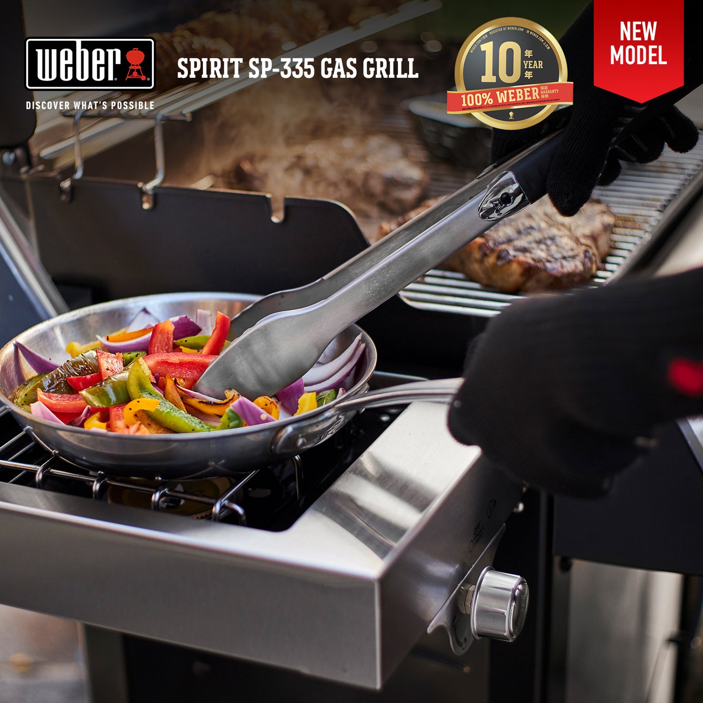 NEW!! Weber Spirit SP-335 Gas Grill Stainless Steel