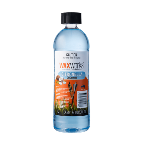 Waxworks Citronella Lamp & Torch Oil With Coconut 1L