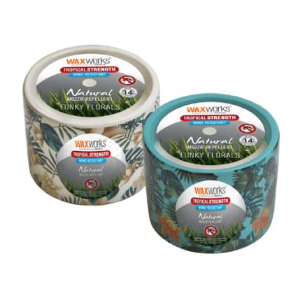 Waxworks Tropical Strength Wind Resistant - Funky Florals