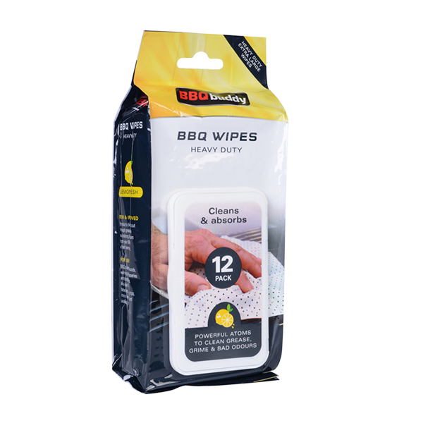 BBQ Cleaning Wipes 12PK, BBQ Buddy