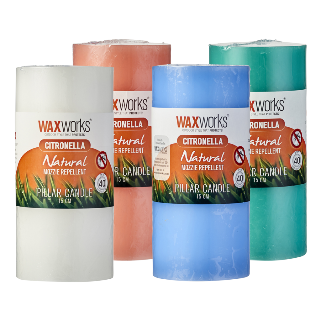 WaxWorks Citronella Pillar Candle - Orange Candles