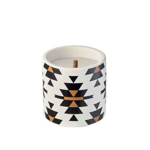 TRIBAL DRUM CITRONELLA CANDLE WITH WIND RESISTANT WICK