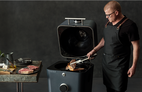 Everdure by Heston Blumenthal 4K Electric Ignition Charcoal Outdoor Oven - Red