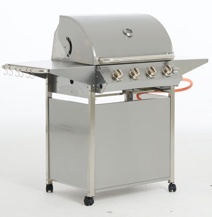 Papa's Grill, 4 Burner Stainless steel grill